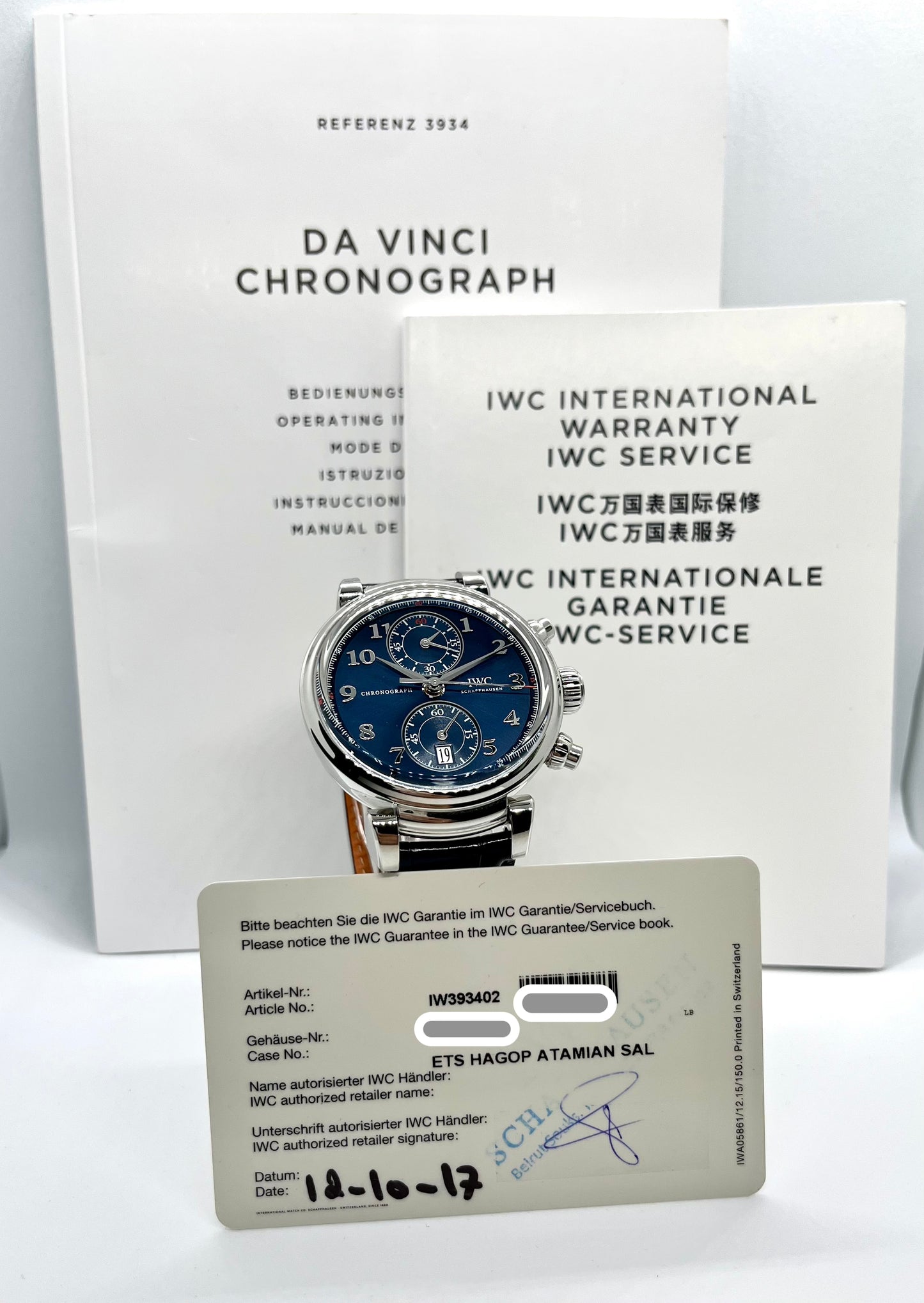 IWC Da Vinci Chronograph - IW393402